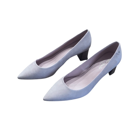 Kate Spade Women's Pale Pink Leather Heels Size 8B - Picture 3 of 9